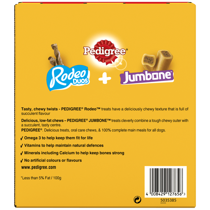 Pedigree Rodeo Duos & Jumbone Dog Treats Mega Box