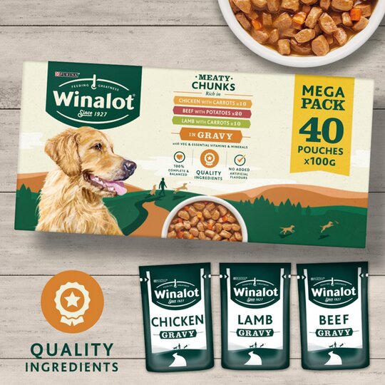 Winalot Perfect Portions Wet Dog Food In Gravy Mega Pack