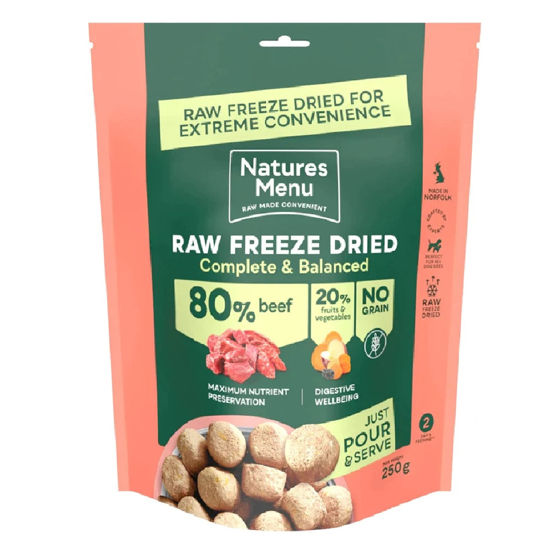 Natures Menu Raw Freeze Dried 80% Beef Dinner