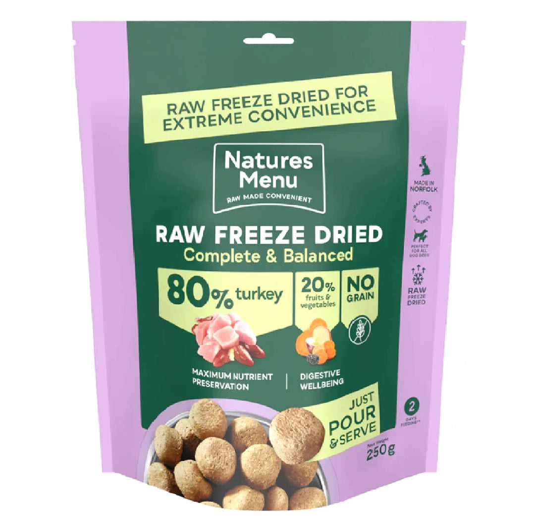 Natures Menu Raw Freeze Dried 80% Turkey Dinner