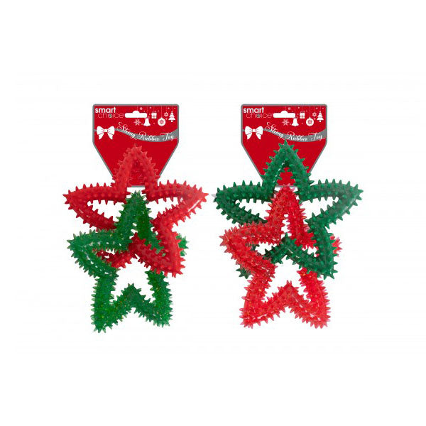 Smart Choice Festive Glitter Double Star Dog Toy