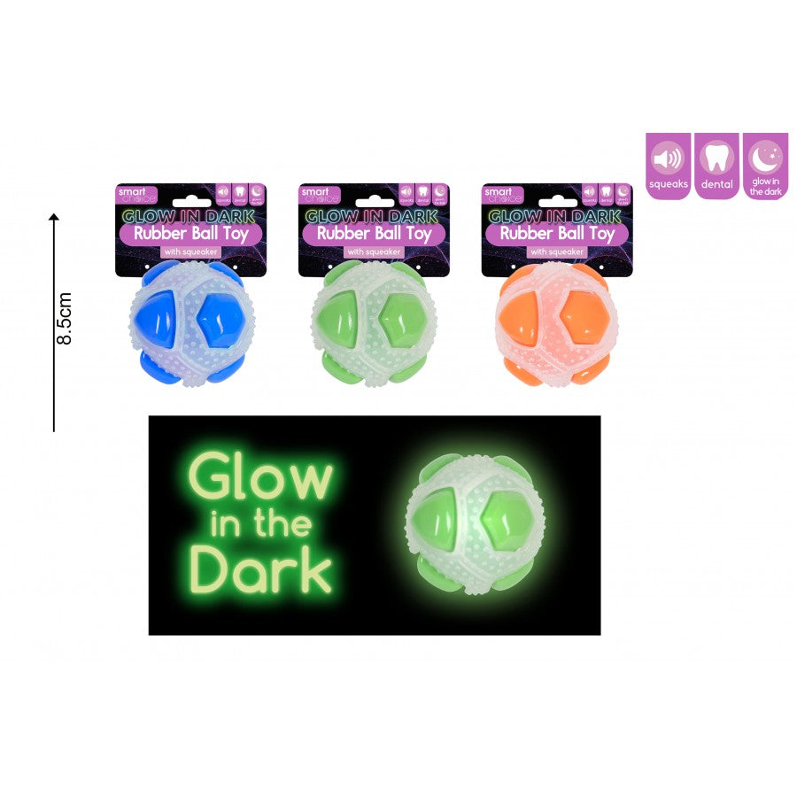 Smart Choice Glow In The Dark Rubber Ball