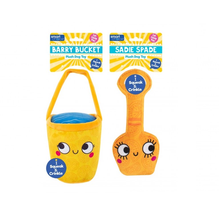 Smart Choice Plush Bucket & Spade Dog Toy