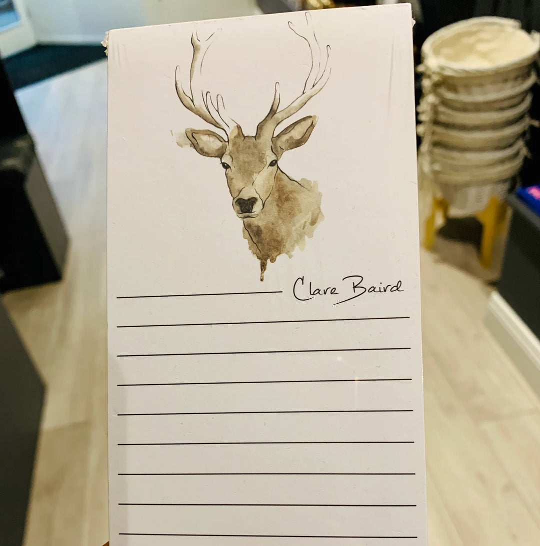 Clare Baird Highland Stag Magnetic Notepad