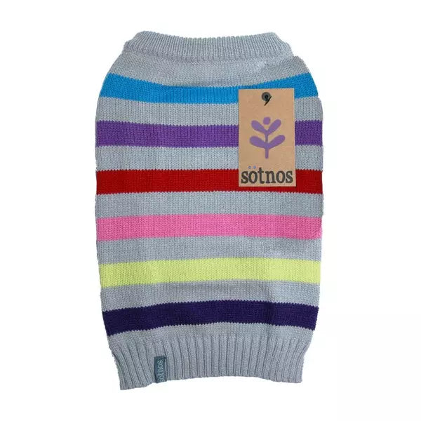 Sotnos Super Stripe Dog Sweater
