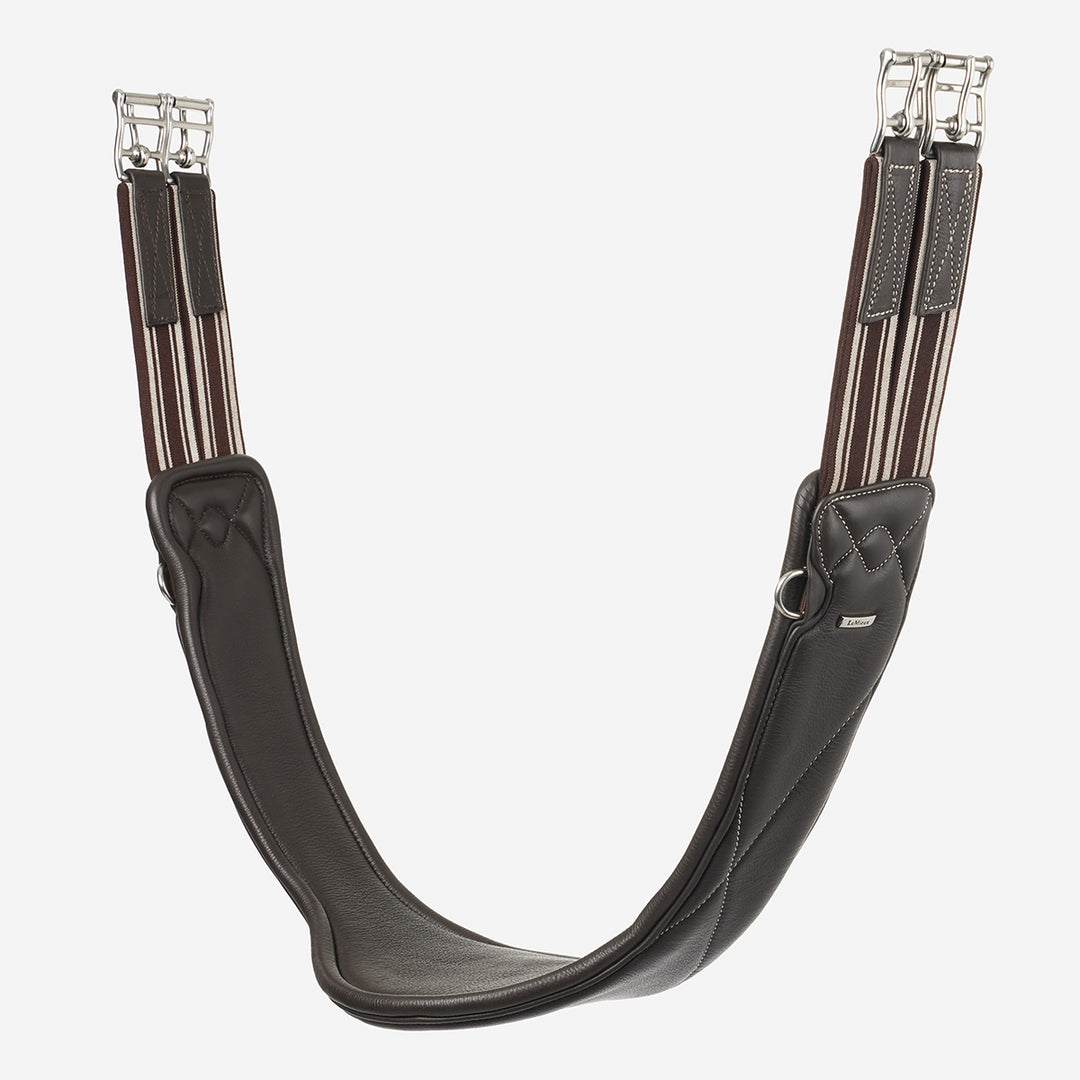 LeMieux Arika Contoured Long Girth#Brown