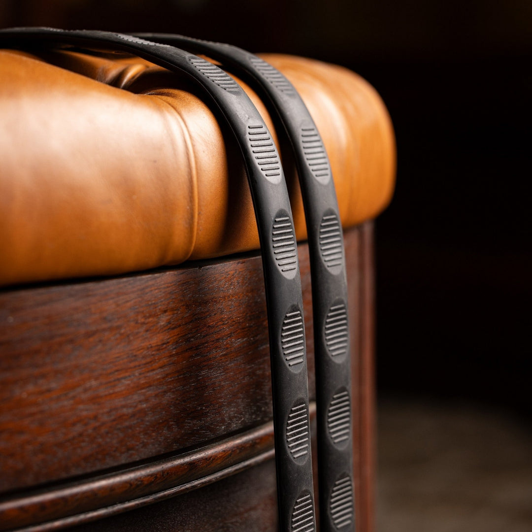 LeMieux Magna Grip Rubber Reins#Brown