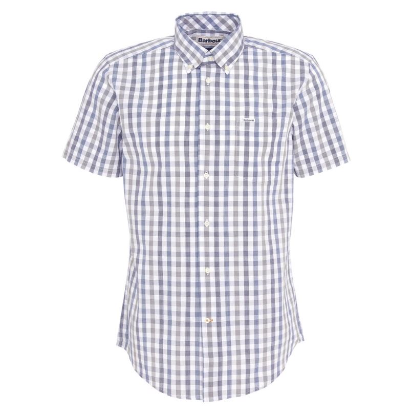 Barbour Mens Longstone Short Sleeve Shirt#Green