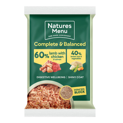 Natures Menu Blocks 60/40 Lamb With Chicken 300g