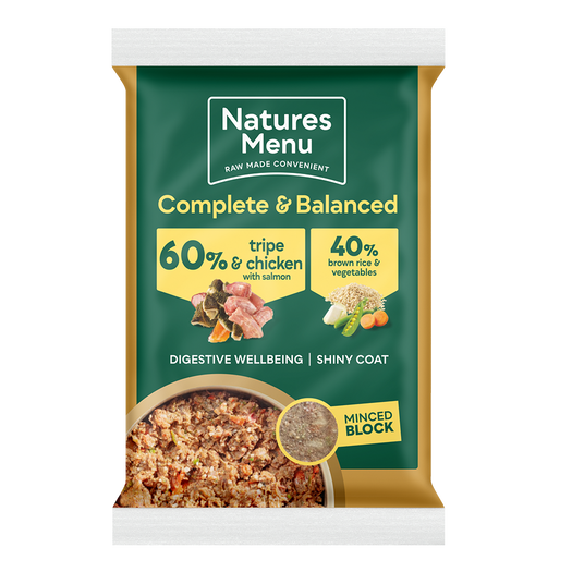 Natures Menu Blocks 60/40 Tripe & Chicken 300g