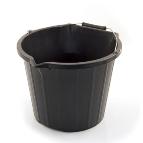 Scoop & Pour Heavy Duty Stable Bucket#Black