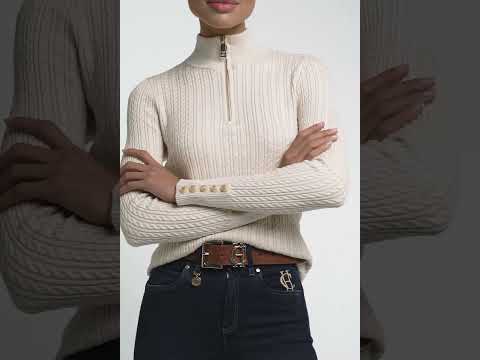 Holland Cooper Ladies Ava Half Zip Knit