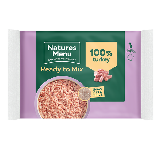 Natures Menu Ready To Mix Block Turkey 400g