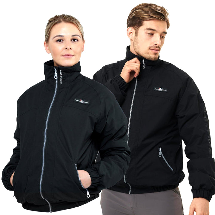 The Premier Equine Unisex Pro Rider Jacket in Black#Black