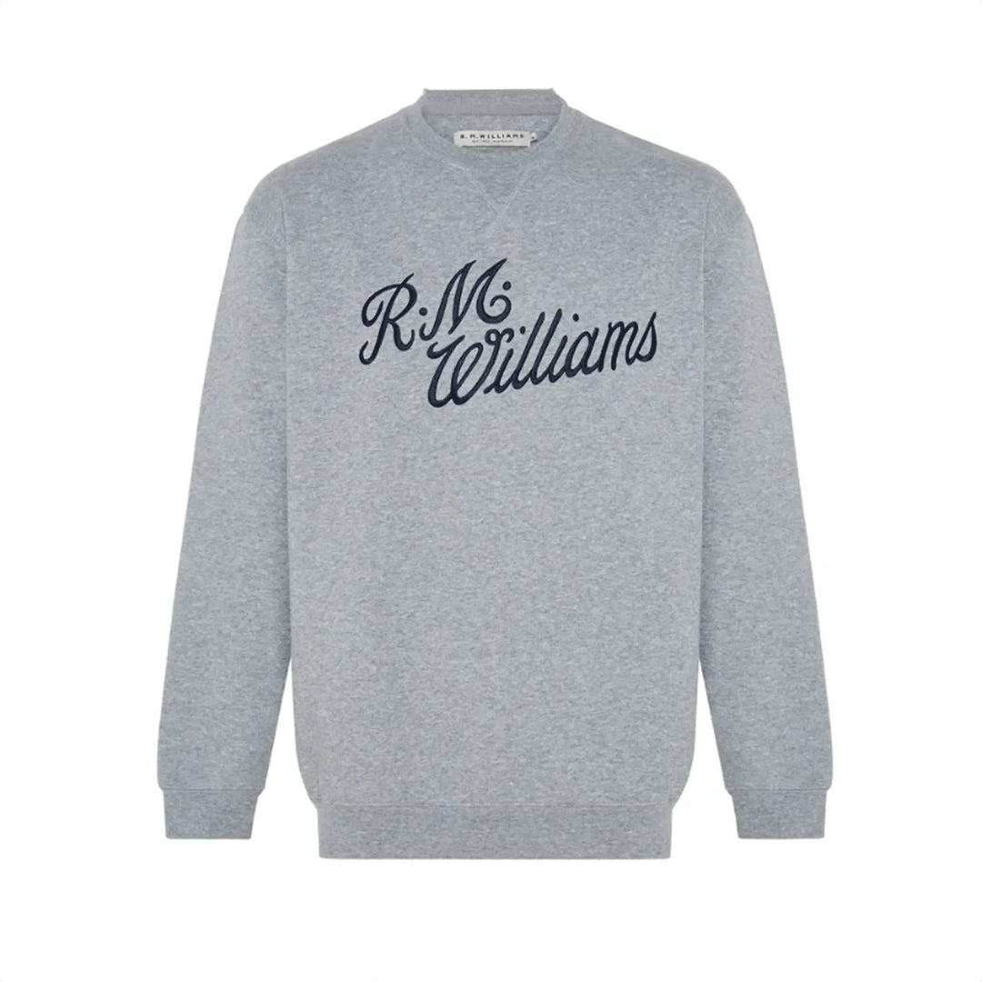 R M Williams Mens Script Crew Neck