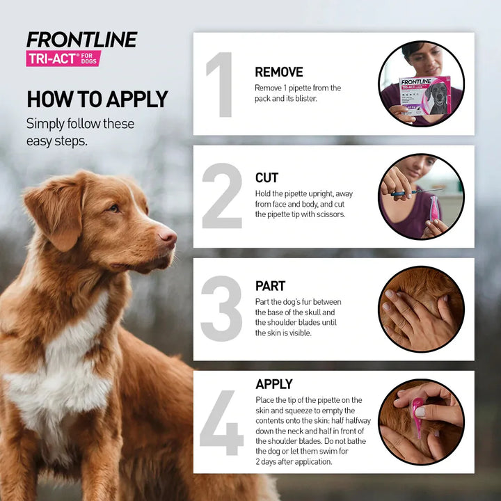Frontline Tri-Act Spot-on for Small Dogs 5-10kg