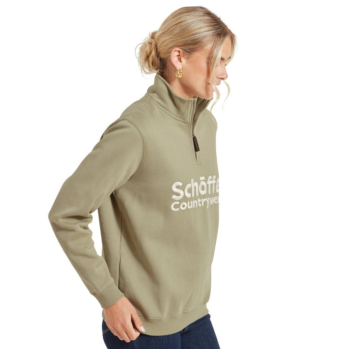 Schoffel Ladies St Issey Sweatshirt - Light Sage