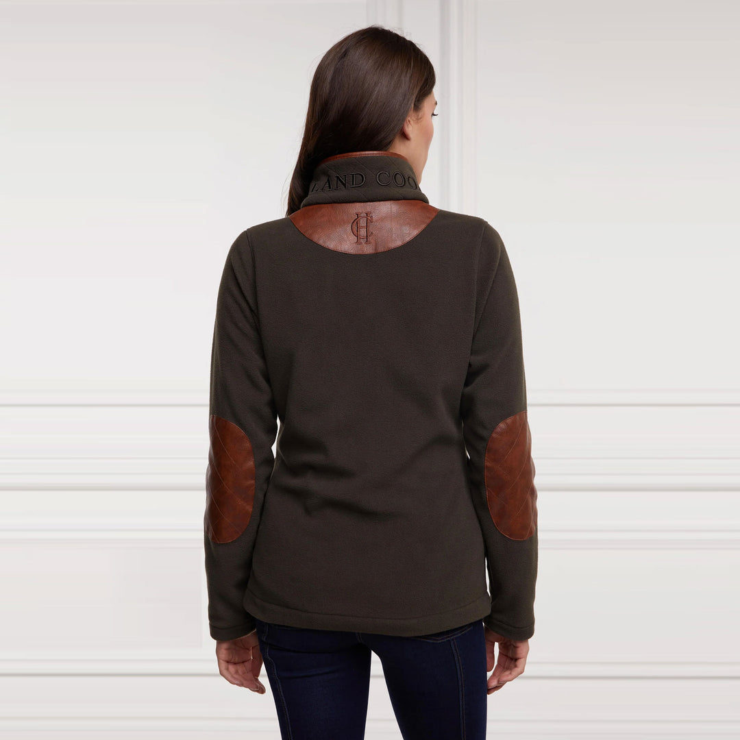 Holland Cooper Ladies Country Fleece Jacket Khaki#Khaki
