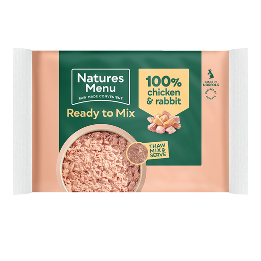 Natures Menu Ready To Mix Block Chicken & Rabbit 400g