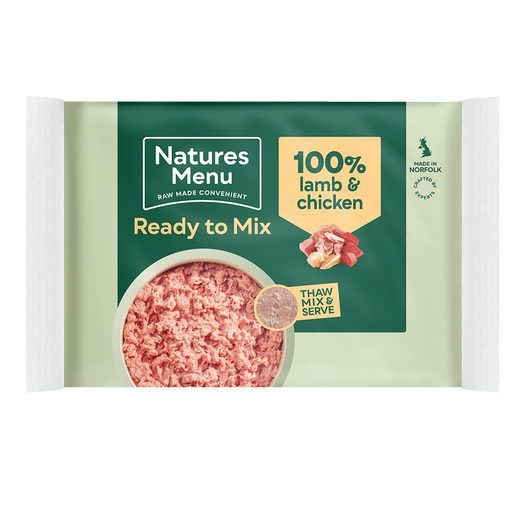Natures Menu Ready To Mix Block Lamb & Chicken 400g