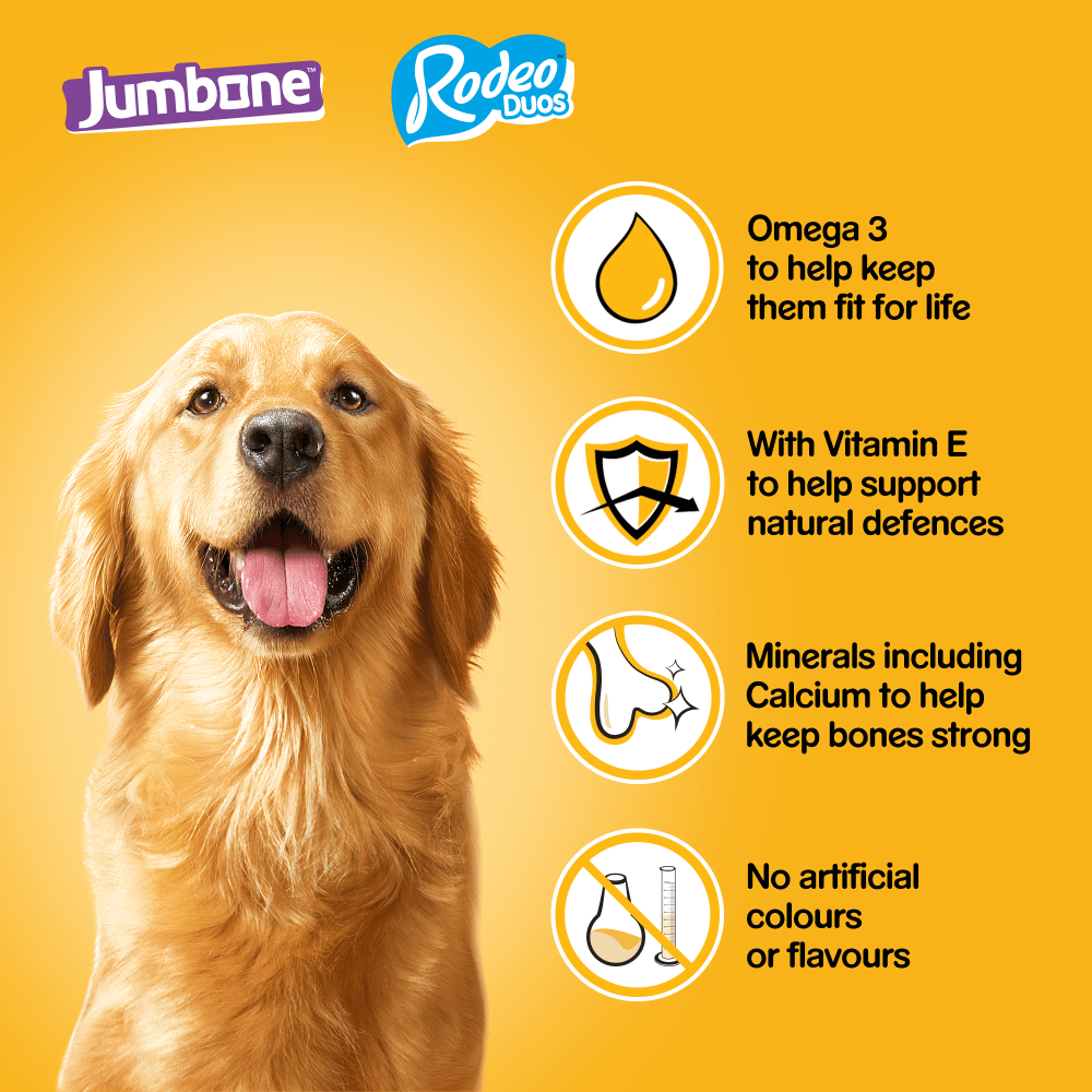 Pedigree Rodeo Duos & Jumbone Dog Treats Mega Box