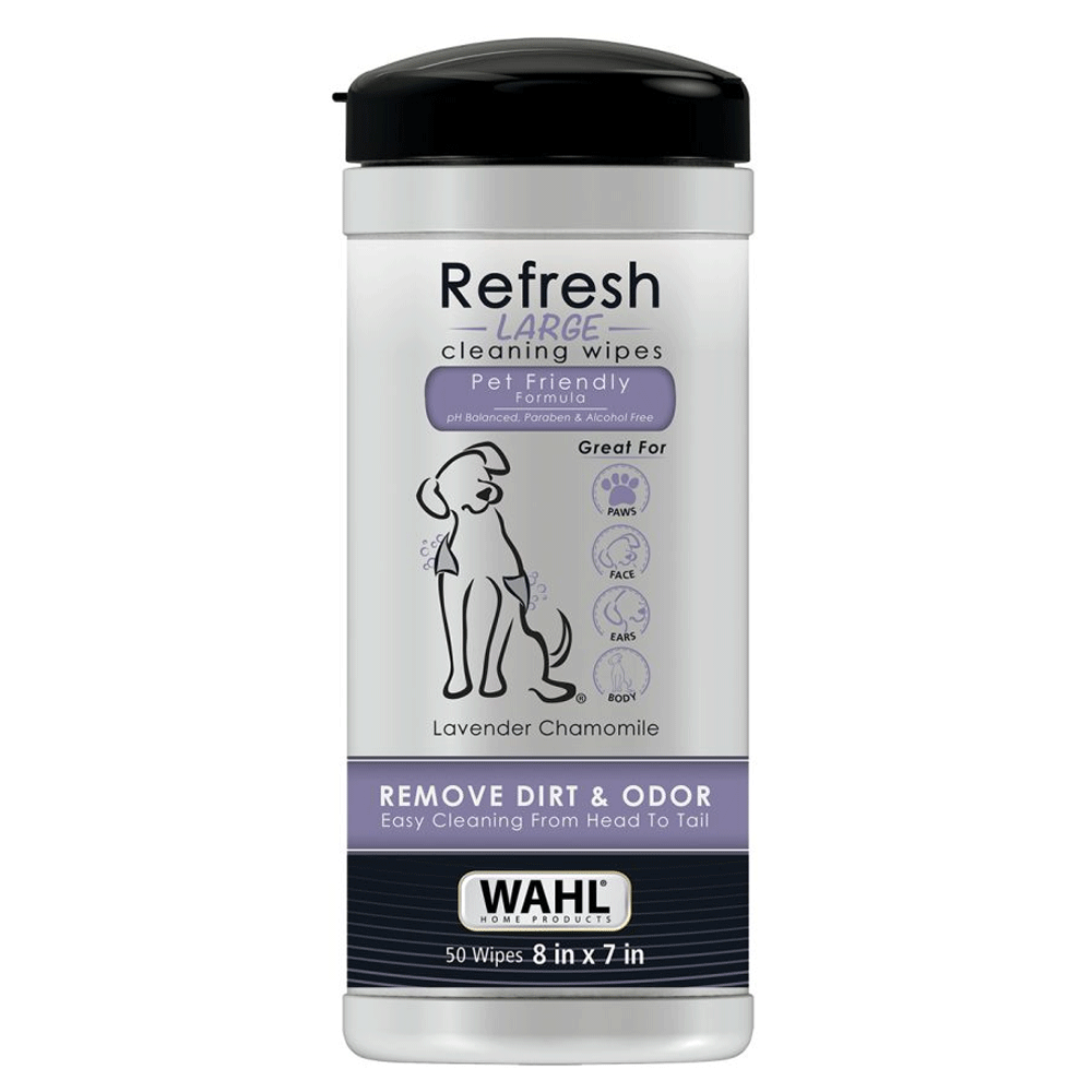 Wahl Dog Refresh Cleaning Wipes Lavender Chamomile