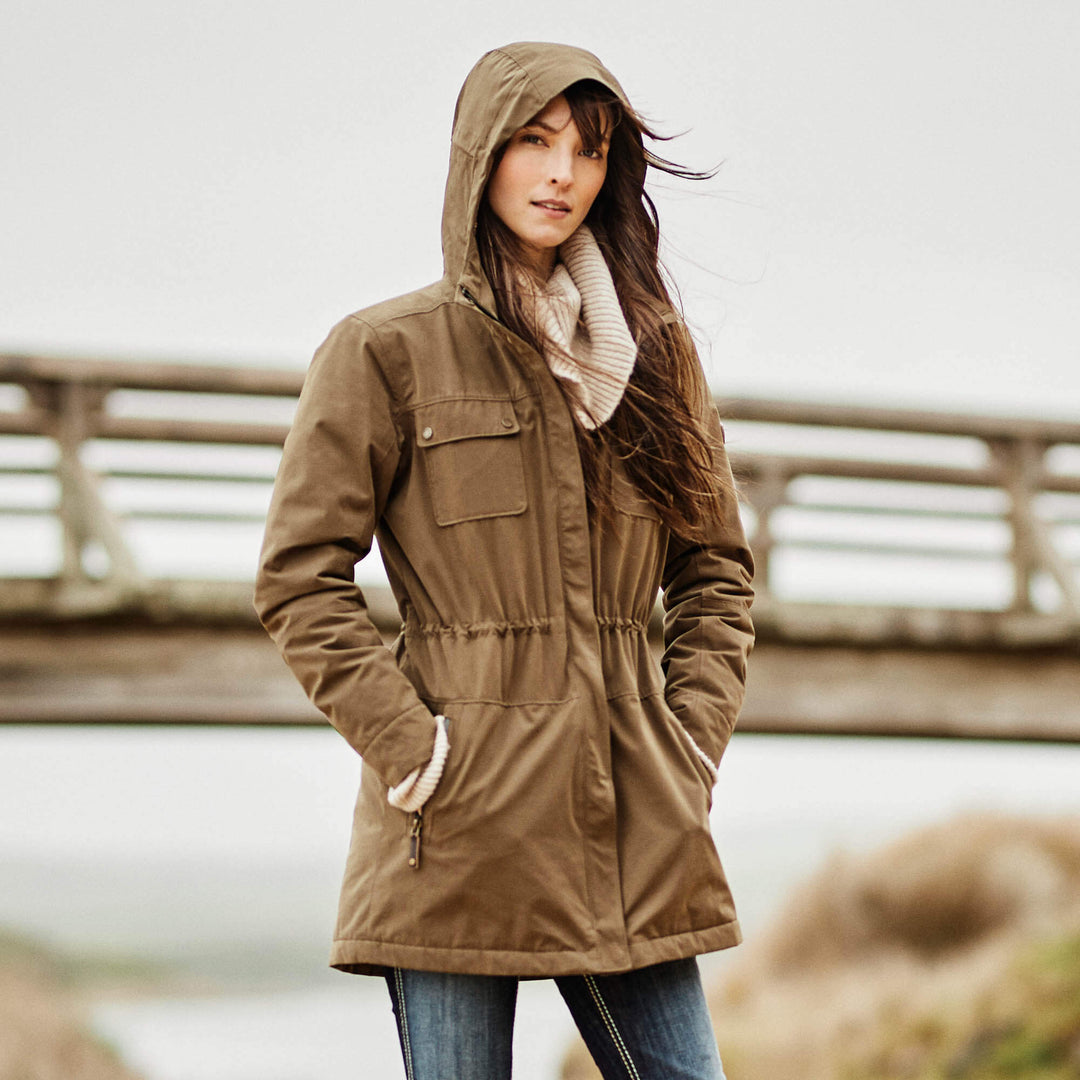 The Ariat Ladies Argentium Parka in Brown#Brown