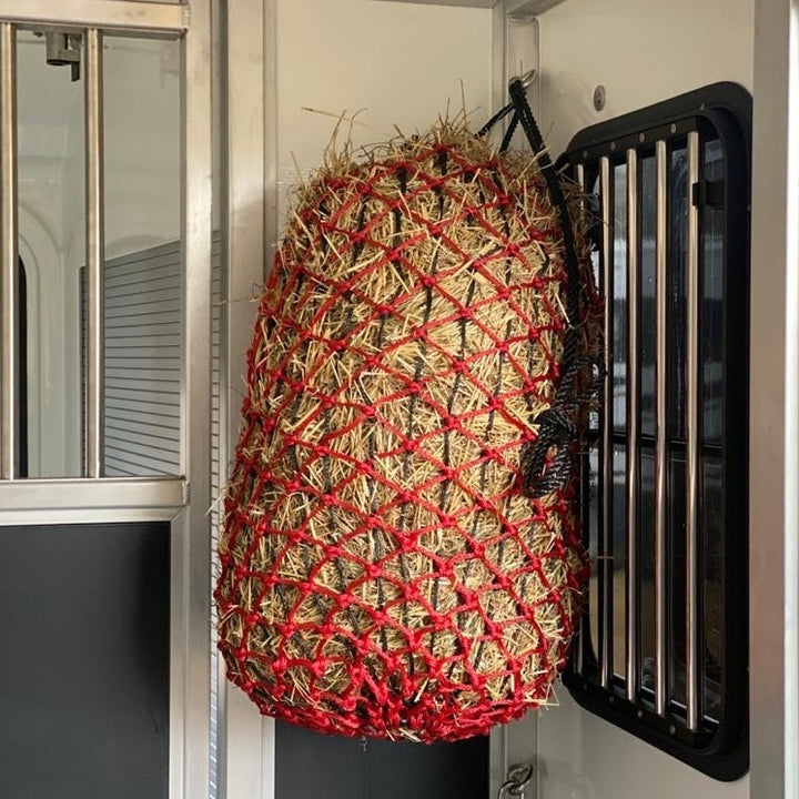 The Elim-A-Net Slow Feeder Haynet in Red#Red