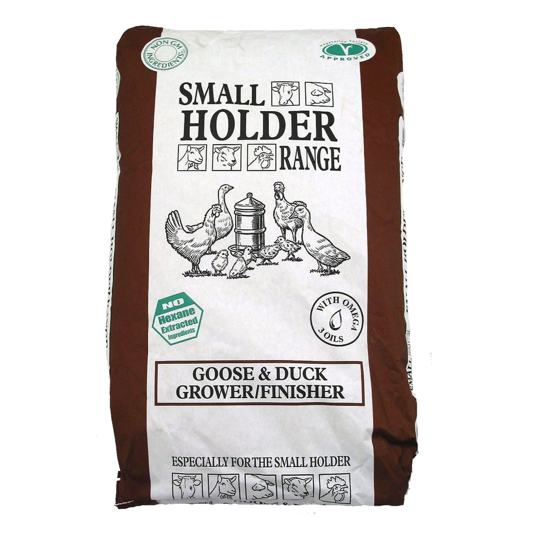 Allen & Page Small Holder Range Goose & Duck Grower Finisher Pellets 20kg