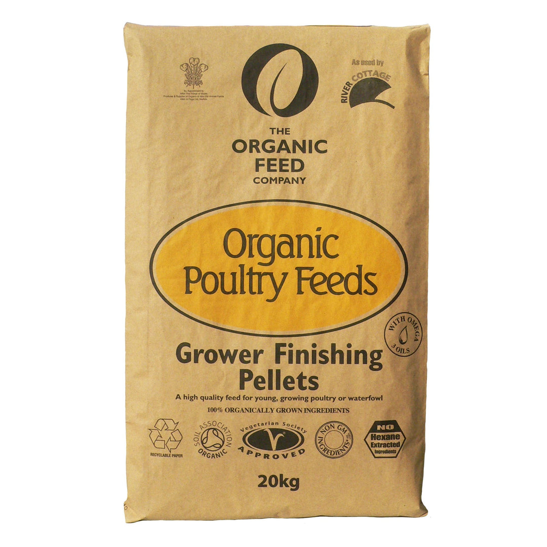 The Organic Feed Company Organic Poultry Grower Finisher Pellets 20kg