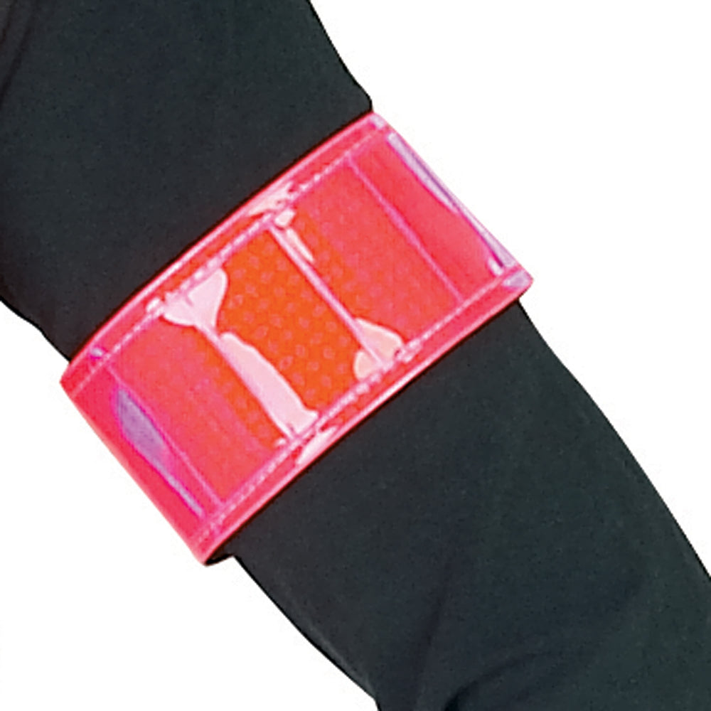 The HyViz Rider Elasticated Arm/Leg Band in Pink#Pink