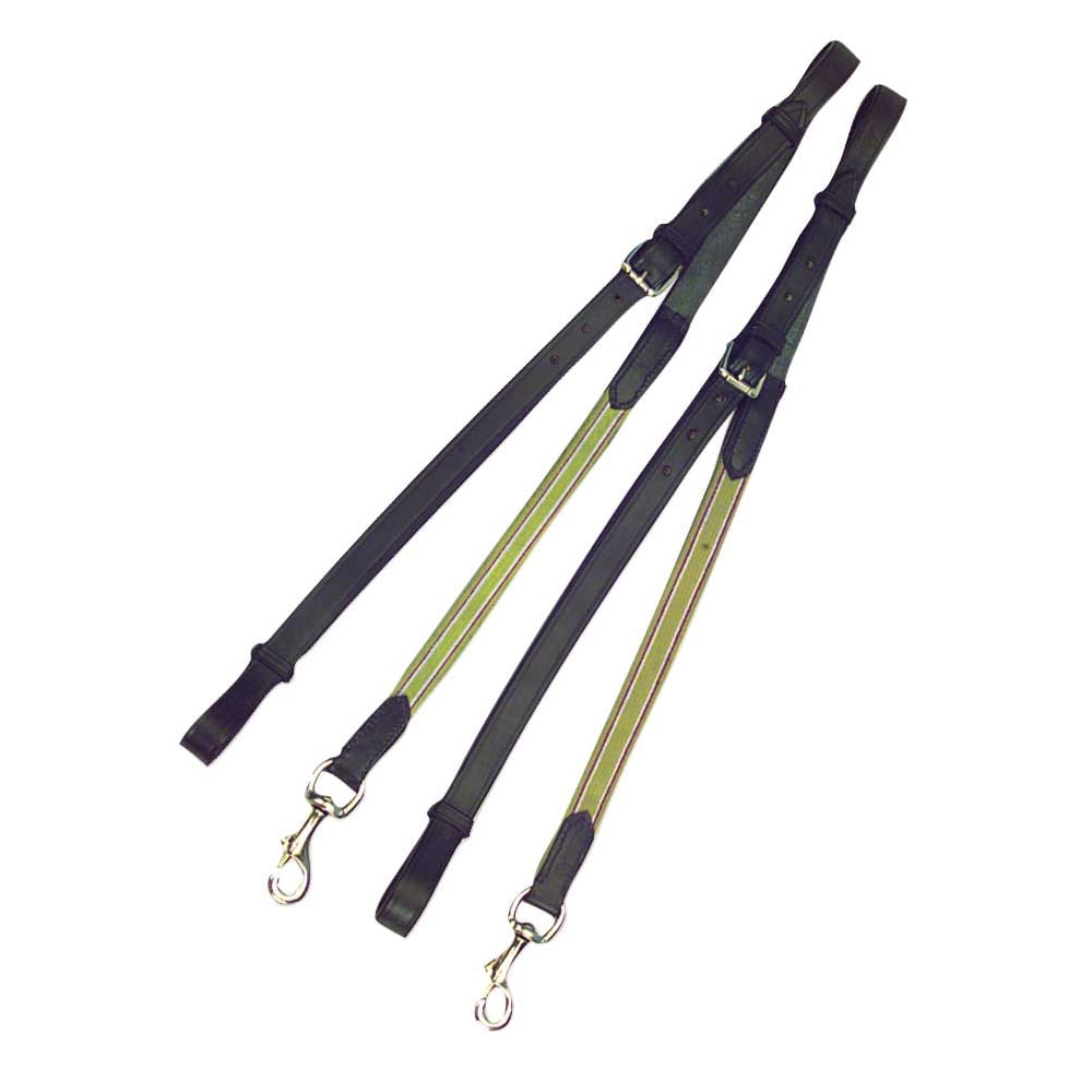 The Kincade Leather Side Reins in Black#Black