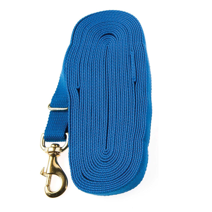 The Kincade 8 Metre Cotton Lunge Rein in Blue#Blue