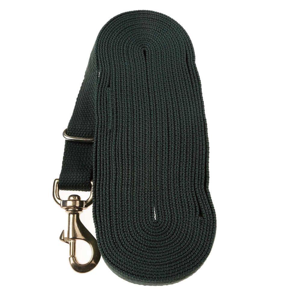 The Kincade 8 Metre Cotton Lunge Rein in Black#Black