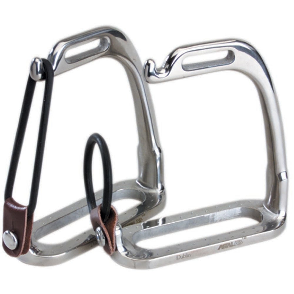 The Korsteel Peacock Stirrup Irons in Silver#Silver