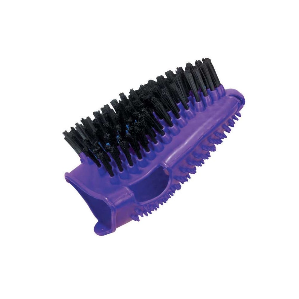 The Roma Bristle Back Grooming Mitt in Purple#Purple