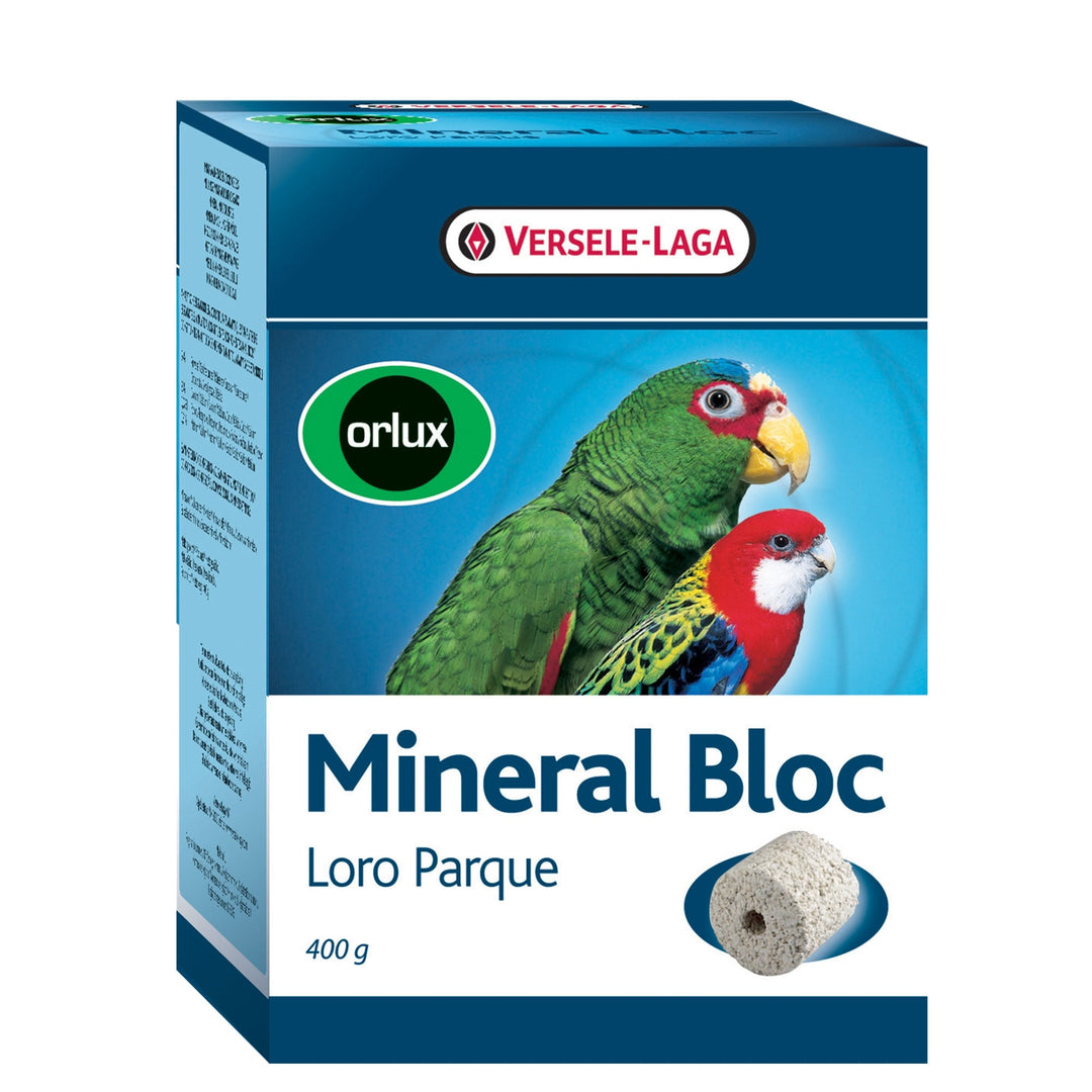 Versele-Laga Orlux Loro Parque Mineral Bloc for Parakeets & Parrots 400g