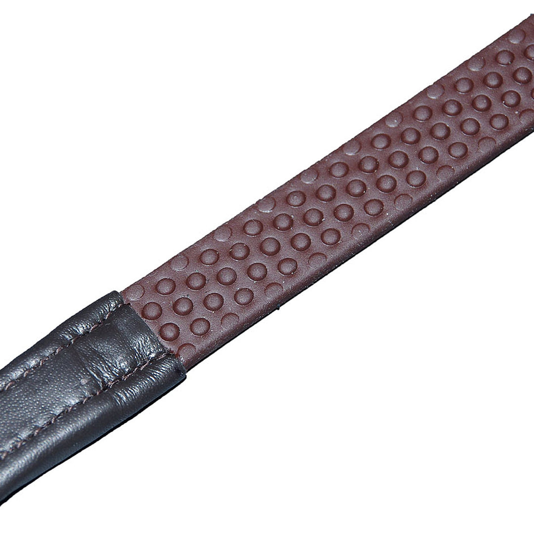 The Ascot Bio Grip Reins in Brown#Brown