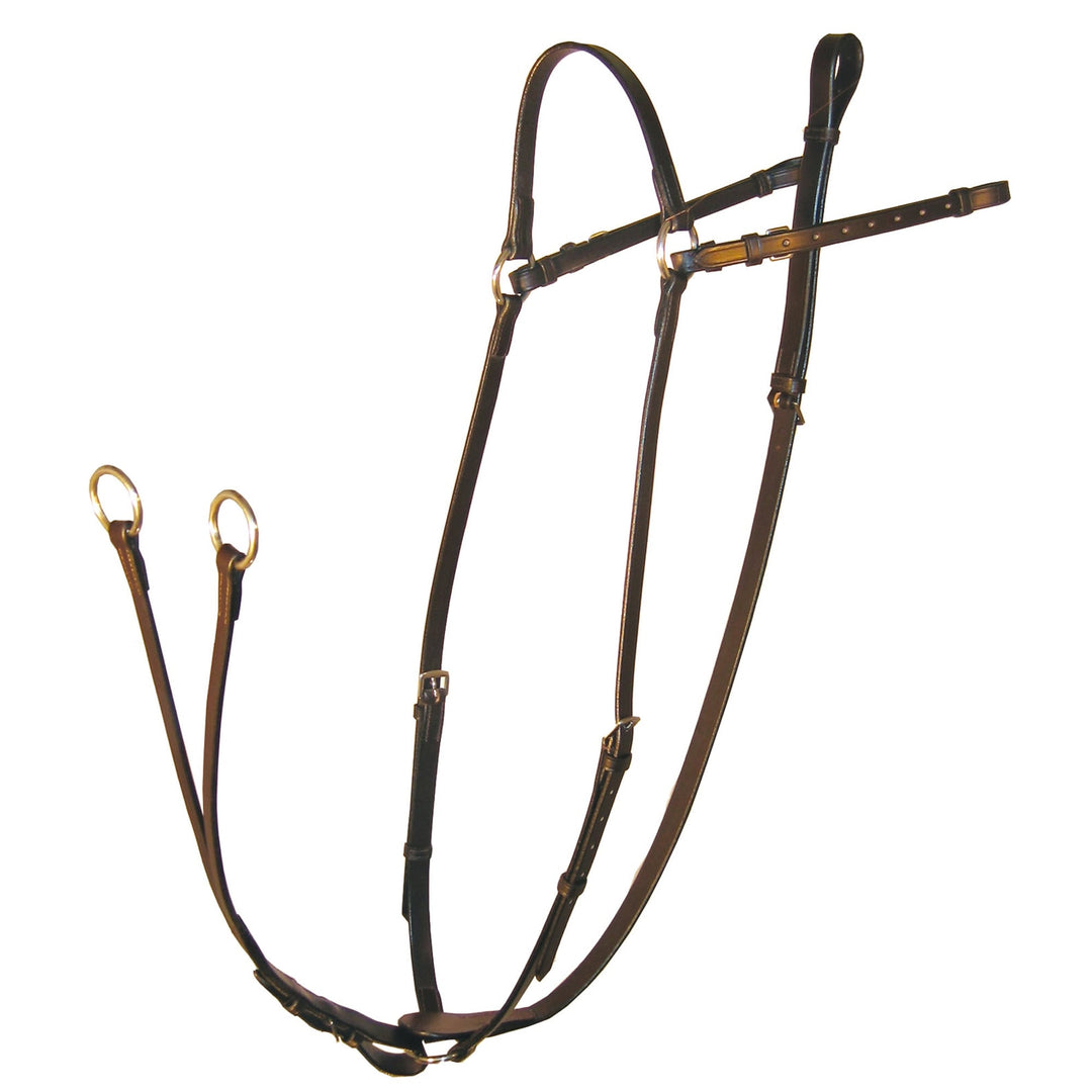 The Ascot Leather Breastplate with Martingale Attachment in Brown#Brown
