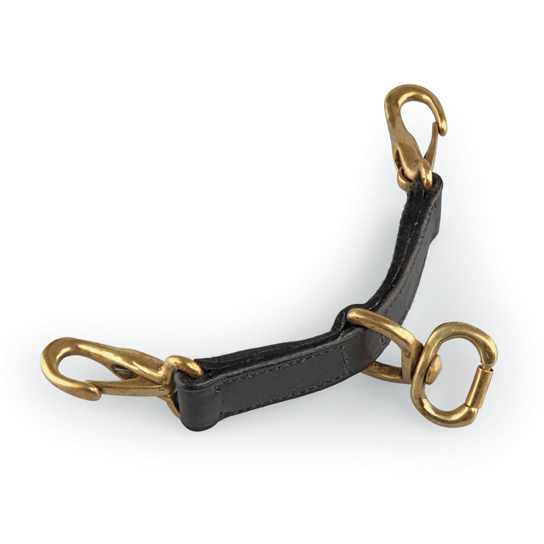 The Shires Blenheim Leather Newmarket Attachment in Black#Black