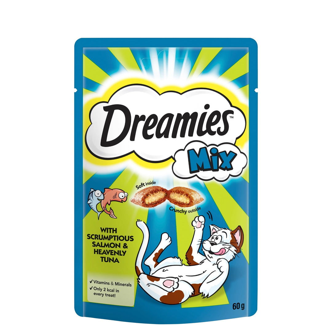 Dreamies Mix Cat Treats with Salmon & Tuna 60g