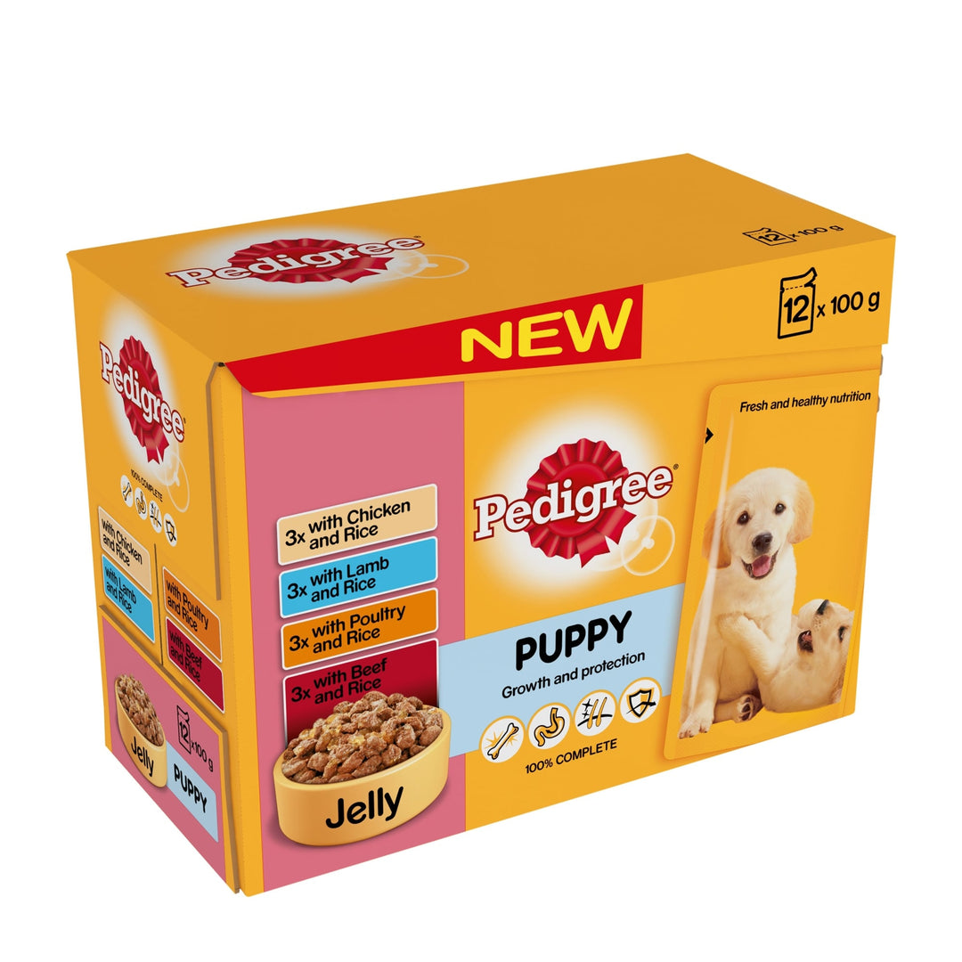 Pedigree Puppy Pouch Variety with Jelly 12 x 100g