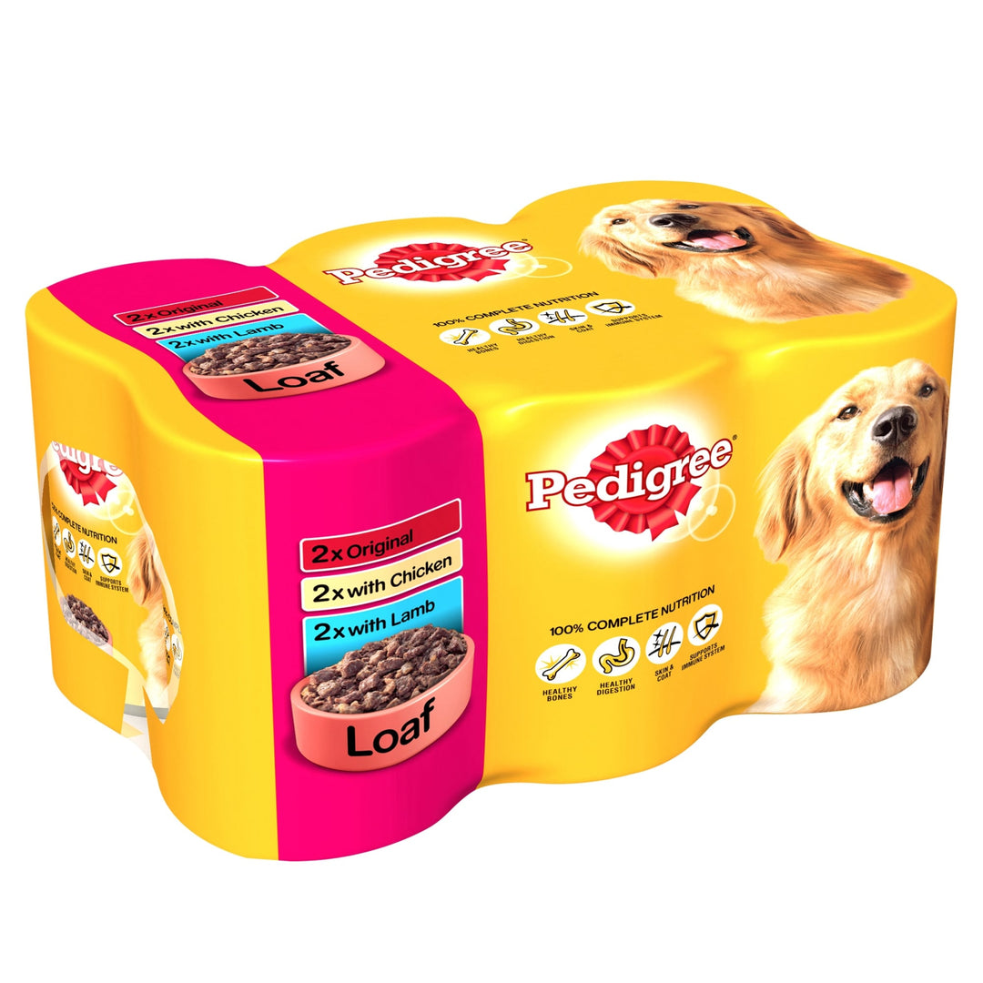 Pedigree Tins Mixed Selection In Loaf 12 x 400g