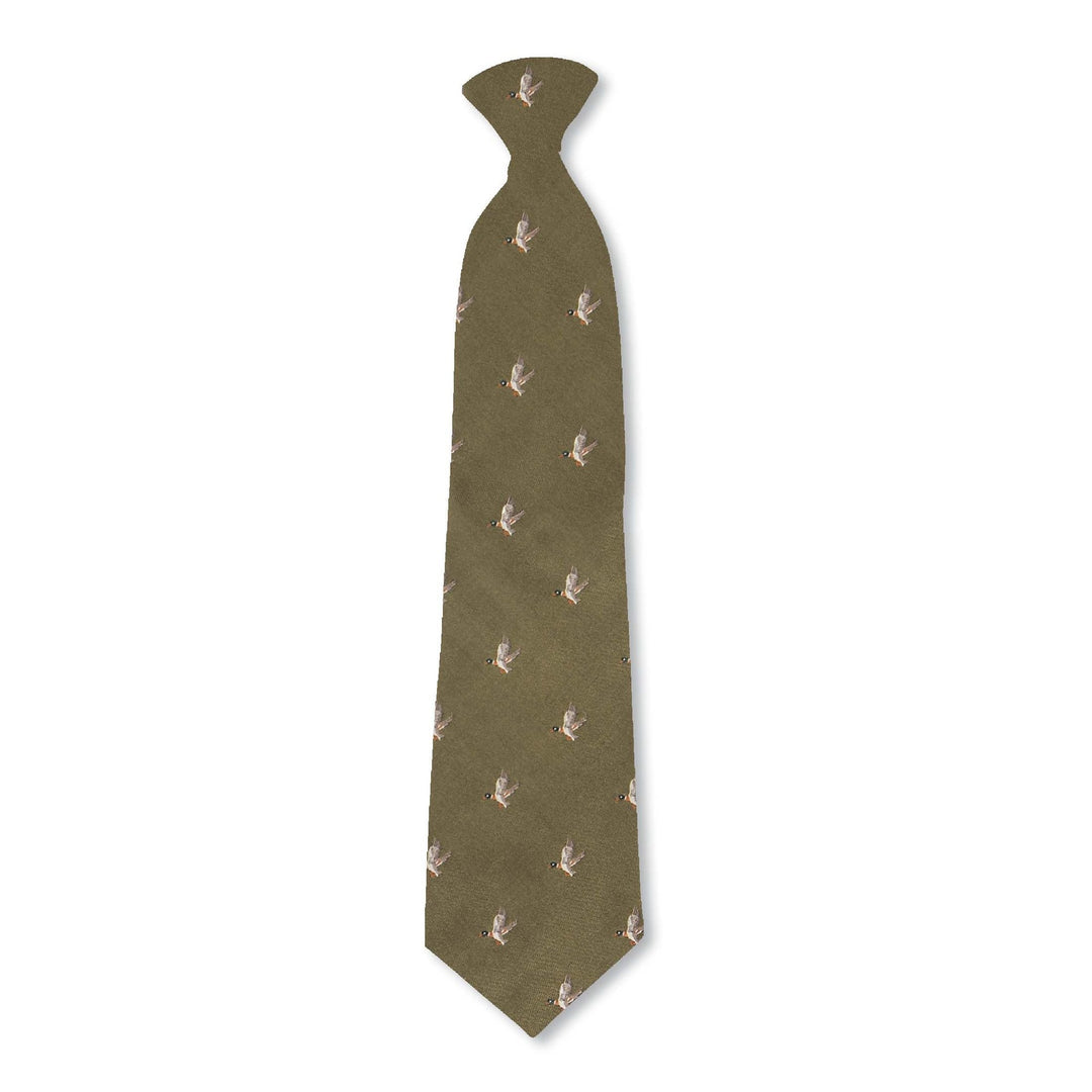 The Bisley Country Ducks Tie in Green#Green