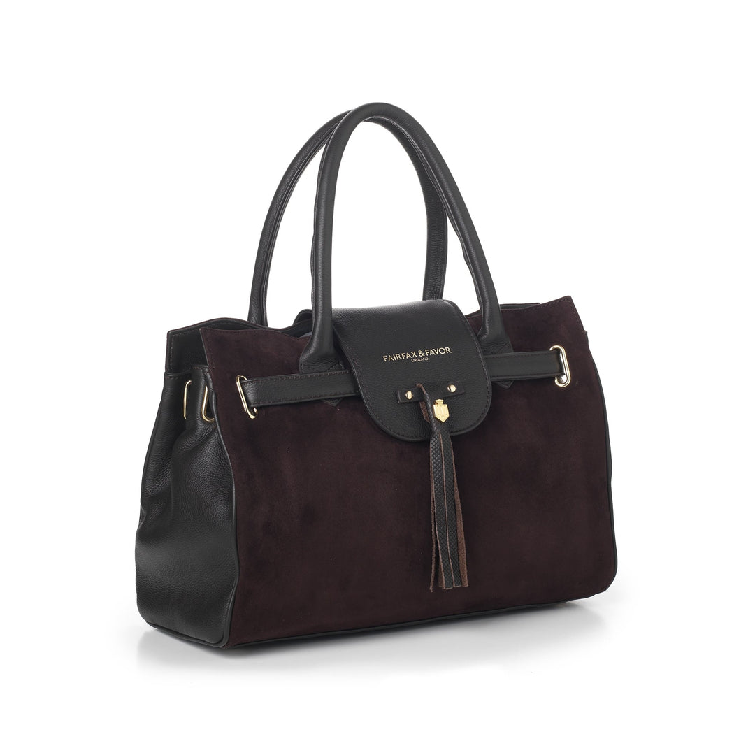 Fairfax & Favor Ladies Windsor Suede Handbag