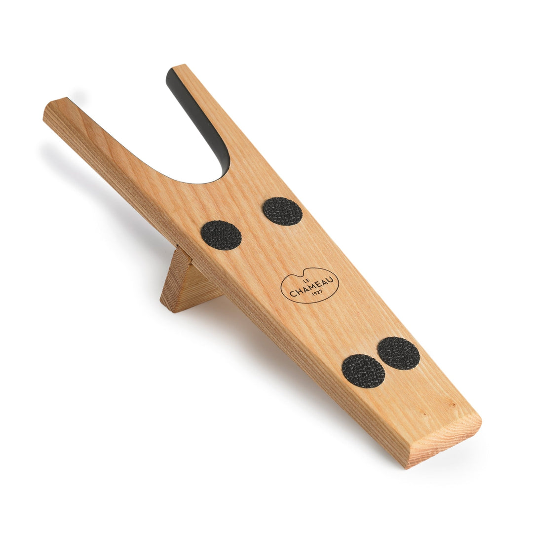 The Le Chameau Wooden Boot Jack in Brown#Brown