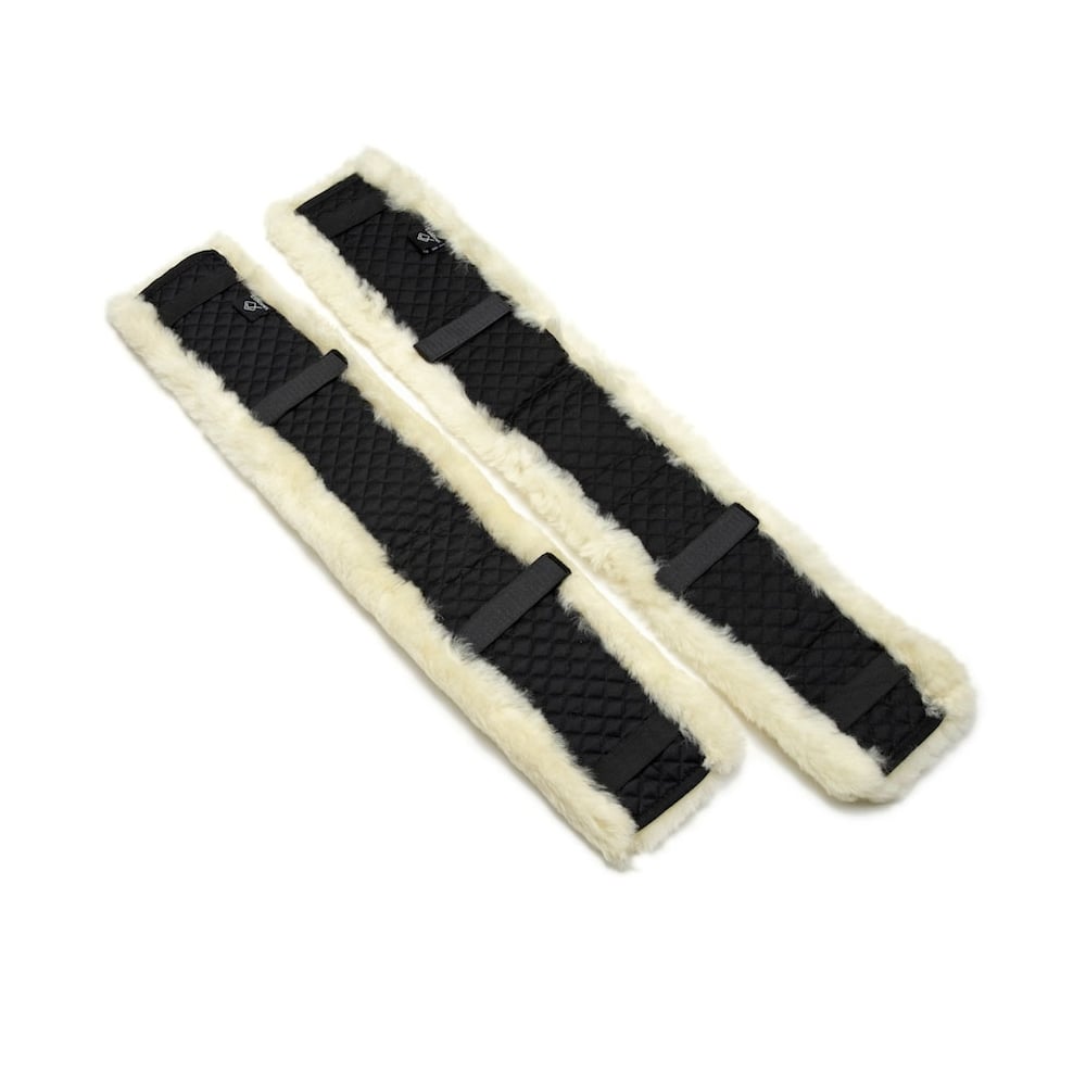 The LeMieux ProLambskin M+ Jumping Girth Cover in Cream#Cream