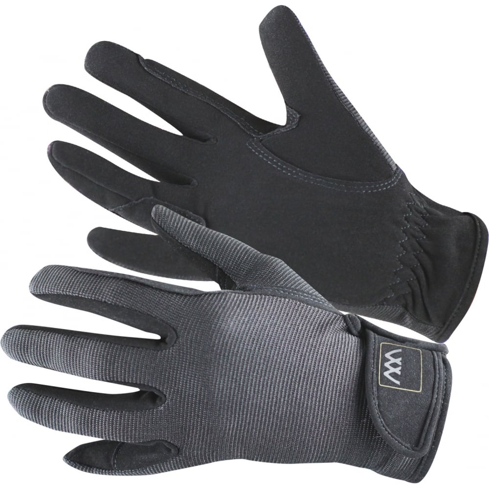 The Woof Wear Grand Prix Competiton Riding Gloves in Black#Black