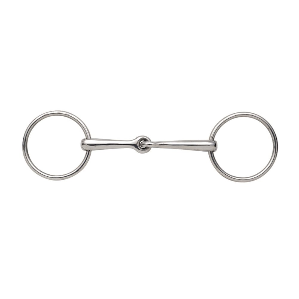 Shires Jointed Mouth Loose Ring Snaffle 5 inch