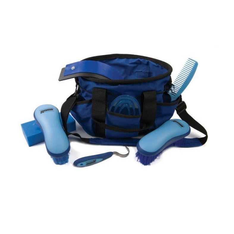 The Roma Deluxe Carry Bag Grooming Kit in Blue#Blue